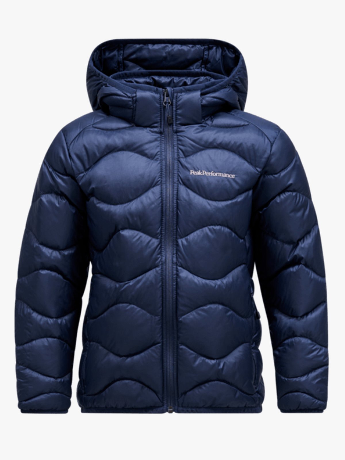 Peak Performance Junior Helium Down Hood Jacket Blue Shadow