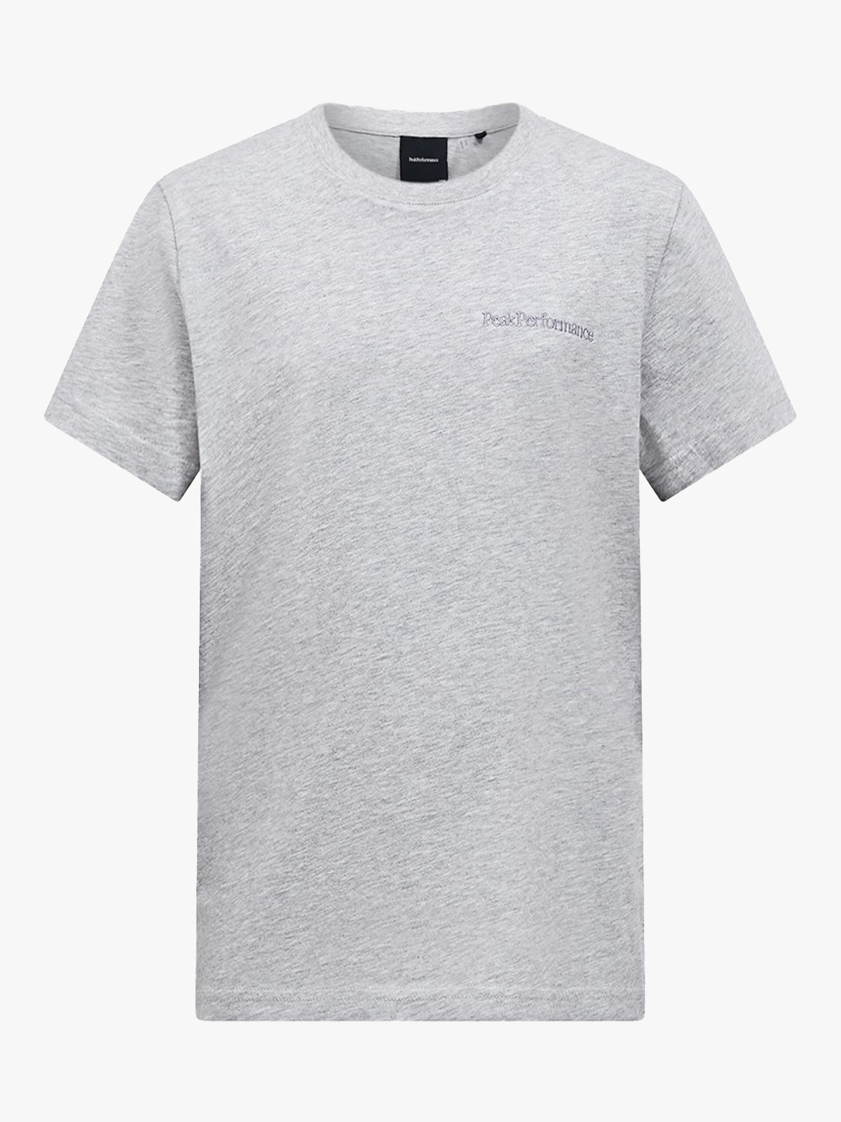 Peak Performance Jr Original Small Logo Tee Med grey melange