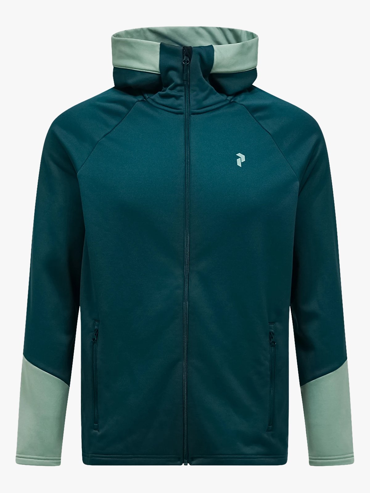 Peak Performance Rider Essentials Zip Hood Ponderosa Pine / Green Valley