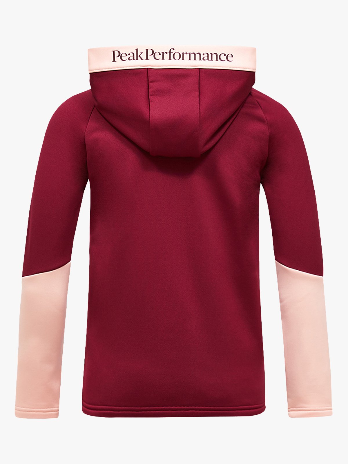 Peak Performance Junior Rider Essentials Zip Hood Vertical Zenith/ Peach Fuzz