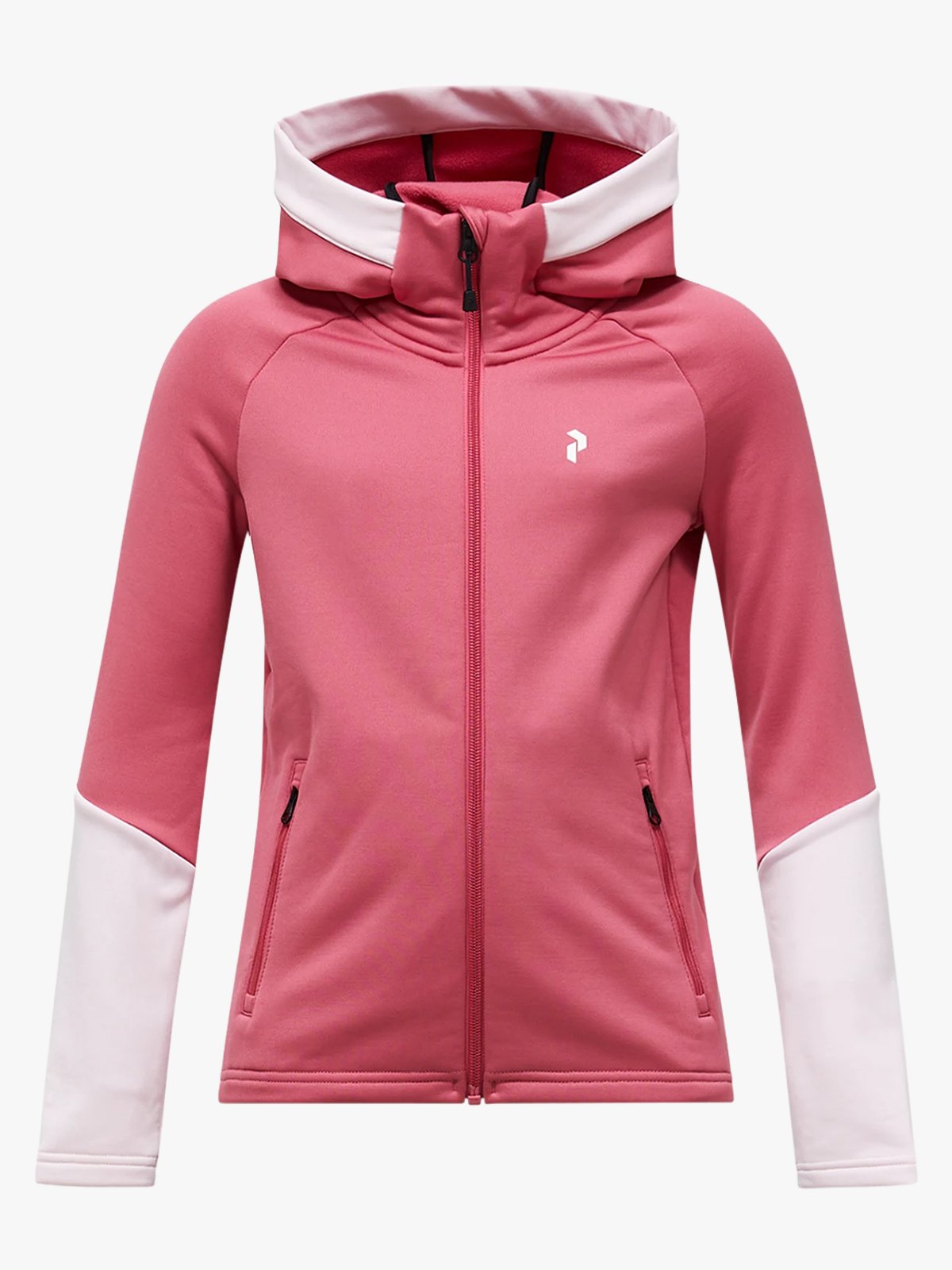 Peak Performance Junior Rider Essentials Zip Hood Mountain Blush / Frosted Blossom