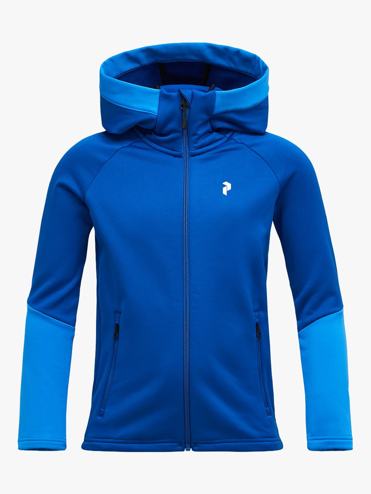 Peak Performance Junior Rider Essentials Zip Hood True Blue / Crisp Air Blue