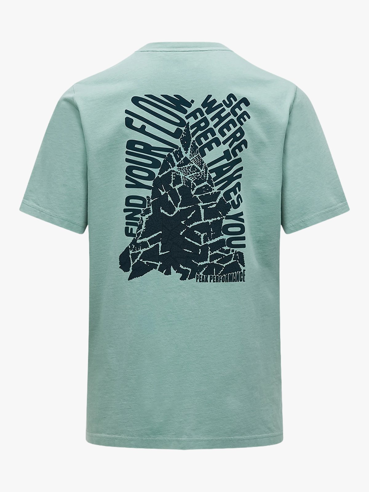 Peak Performance Original Graphic Tee Men Green Valley