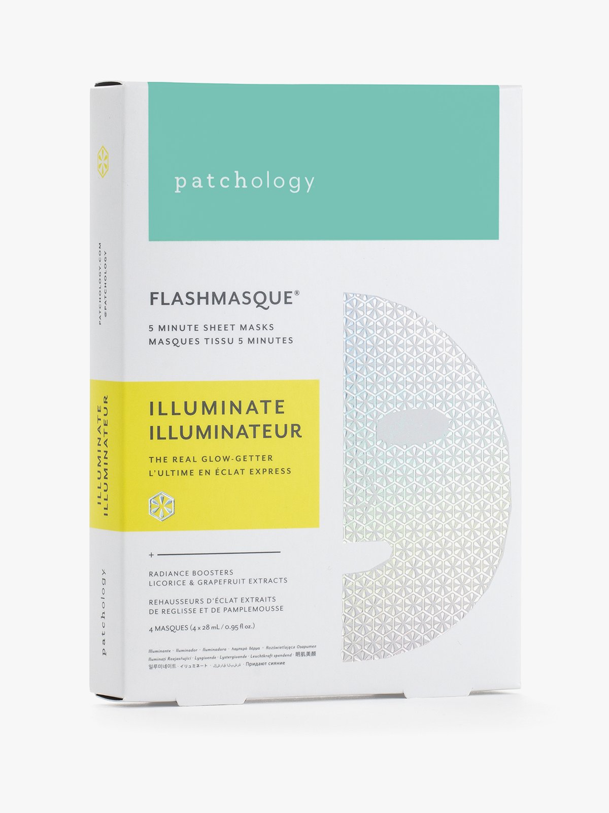 Patchology Illuminate Sheet Mask 2-Pack Sachet Flerfarget