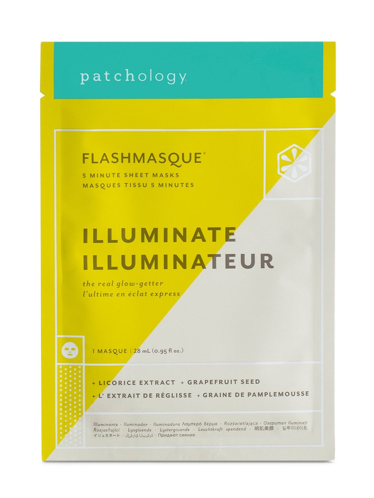 Patchology Illuminate Sheet Mask 2-Pack Sachet Flerfarget