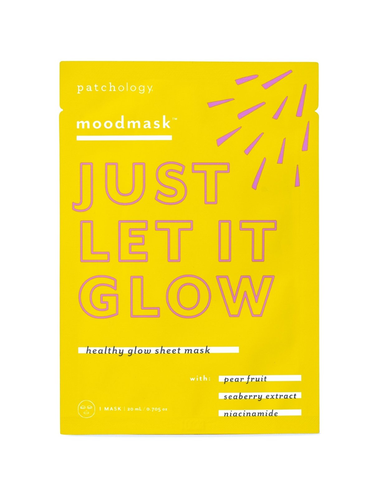 Patchology moodmask™ Just Let It Glow - Single Flerfarget