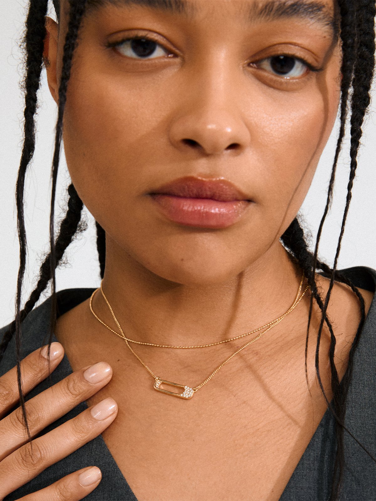 Pilgrim Instant Halskjede 2-i-1 Sett Gullbelagt