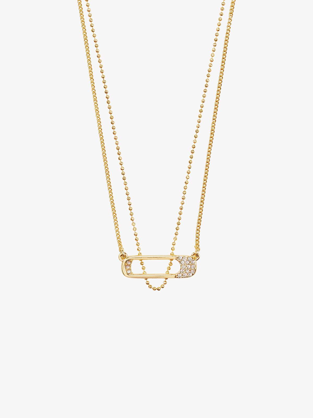 Pilgrim Instant Halskjede 2-i-1 Sett Gullbelagt