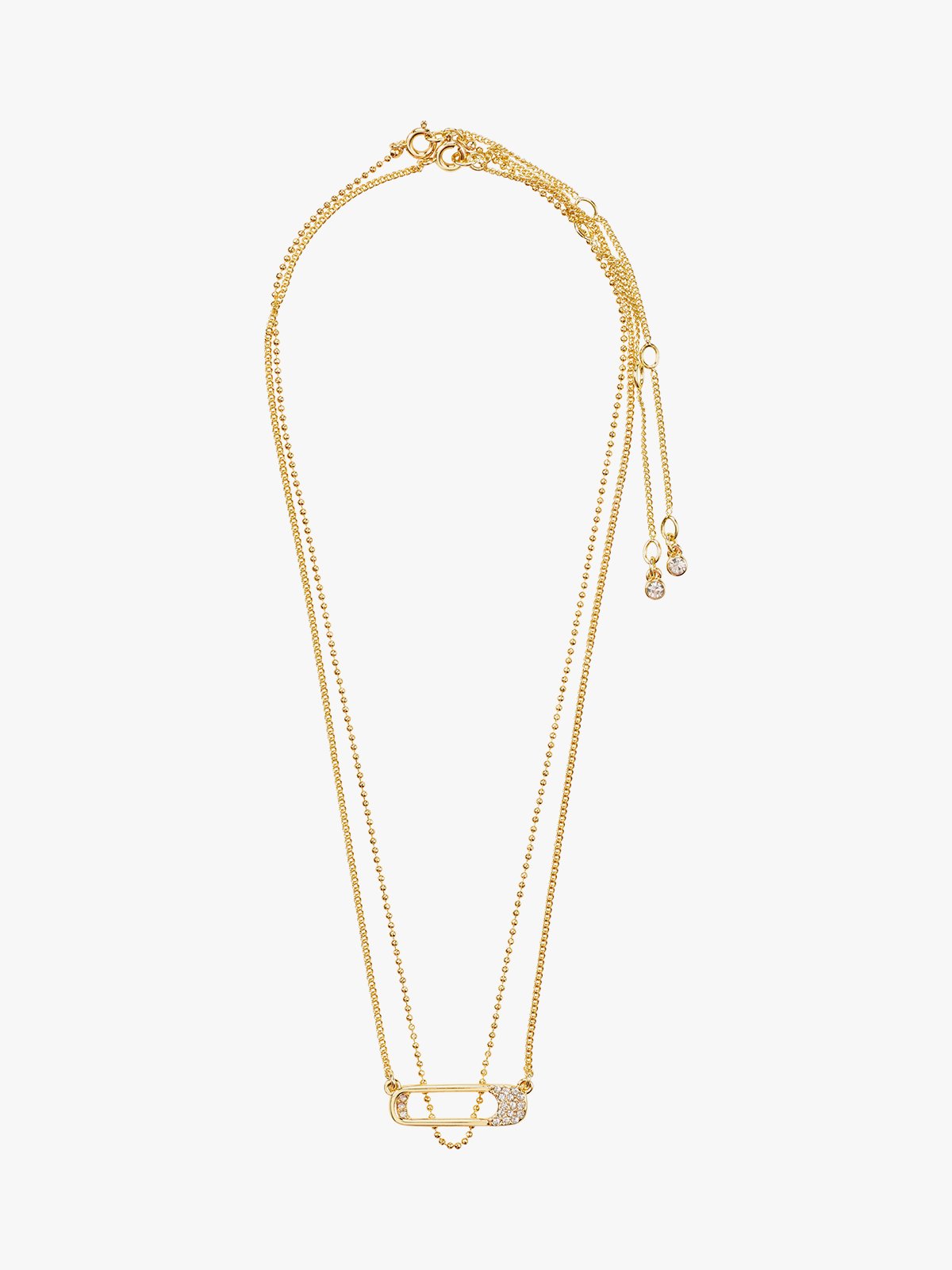 Pilgrim Instant Halskjede 2-i-1 Sett Gullbelagt