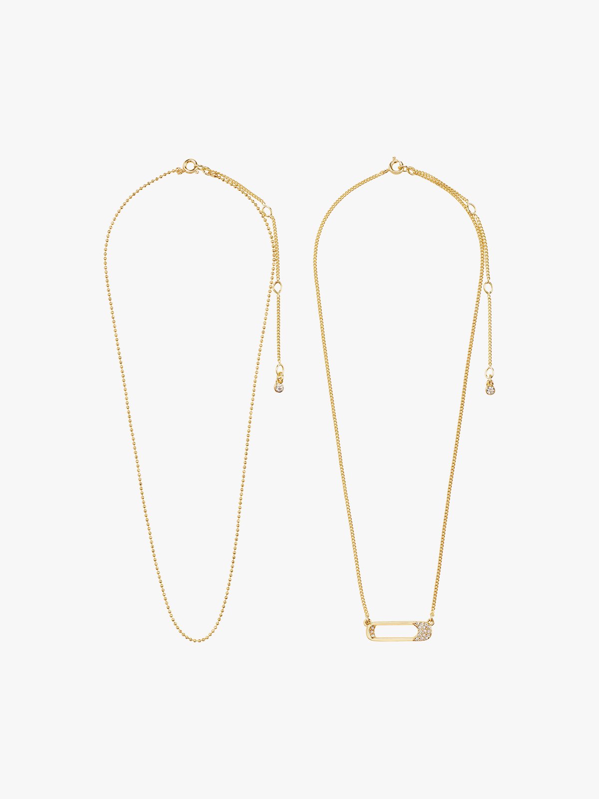 Pilgrim Instant Halskjede 2-i-1 Sett Gullbelagt