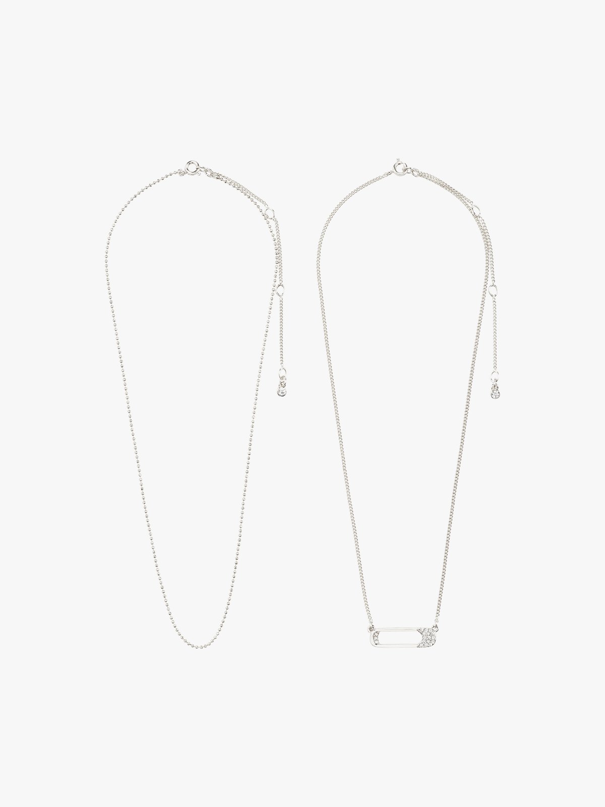 Pilgrim Instant Halskjede 2-i-1 Sett Sølvbelagt