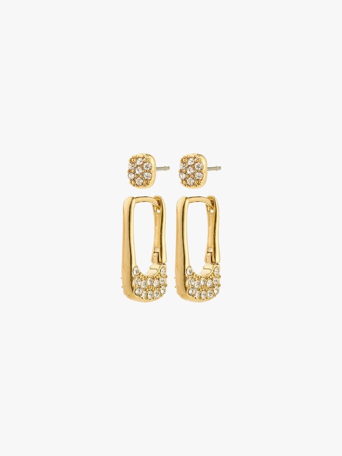 Pilgrim Instant Øredobber 2-i-1 Sett Gullbelagt