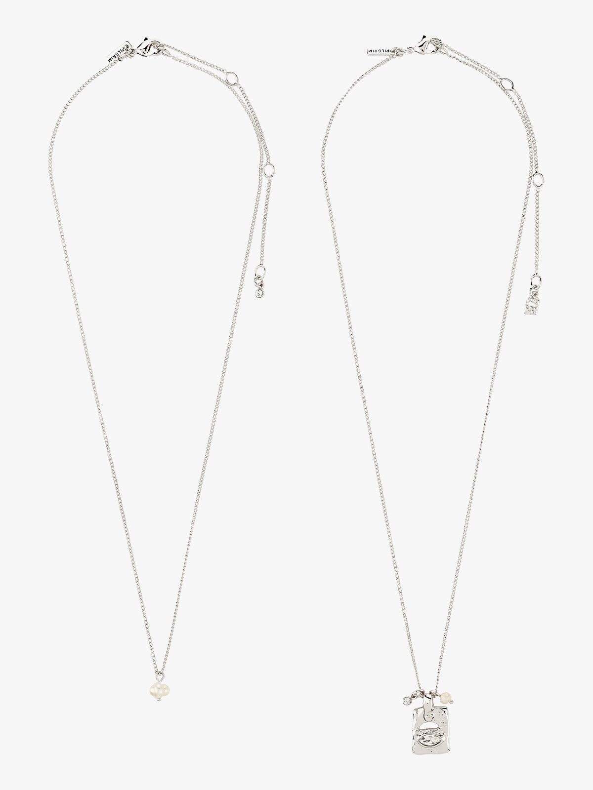 Pilgrim Fire  Halskjede 2-i-1 Sett Silver