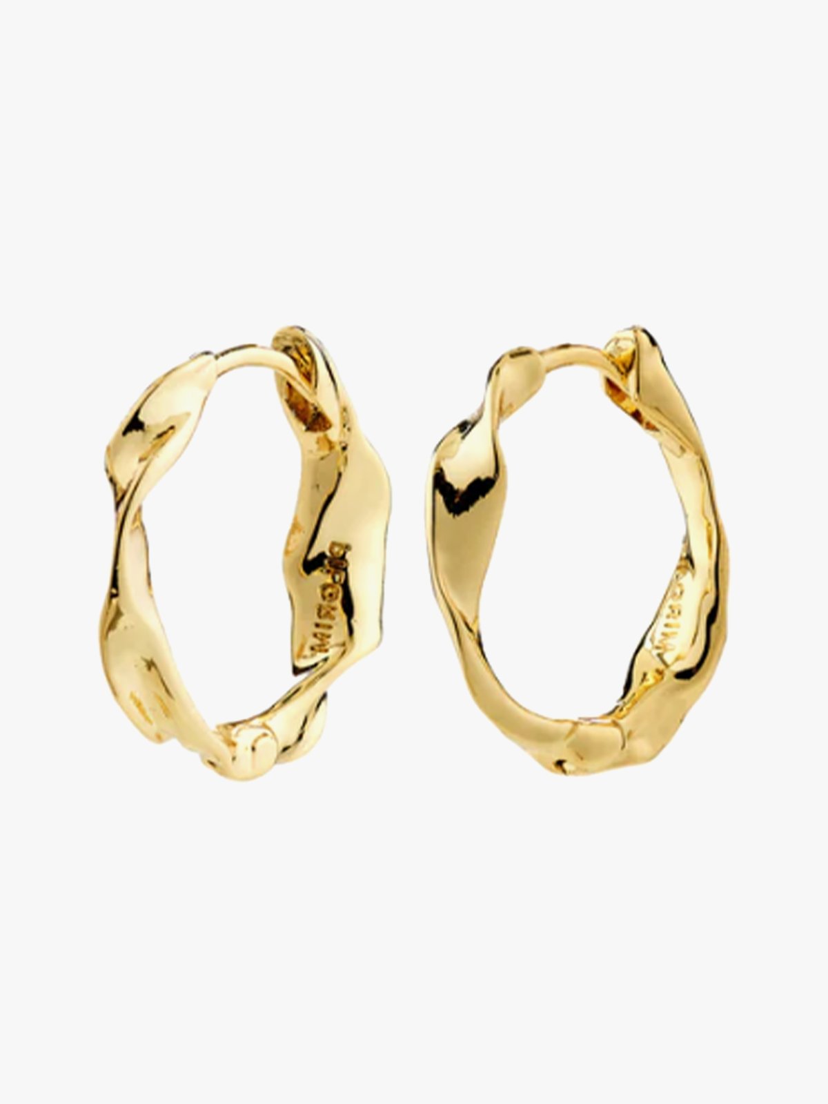 Pilgrim Here Hoop Øredobber Gold