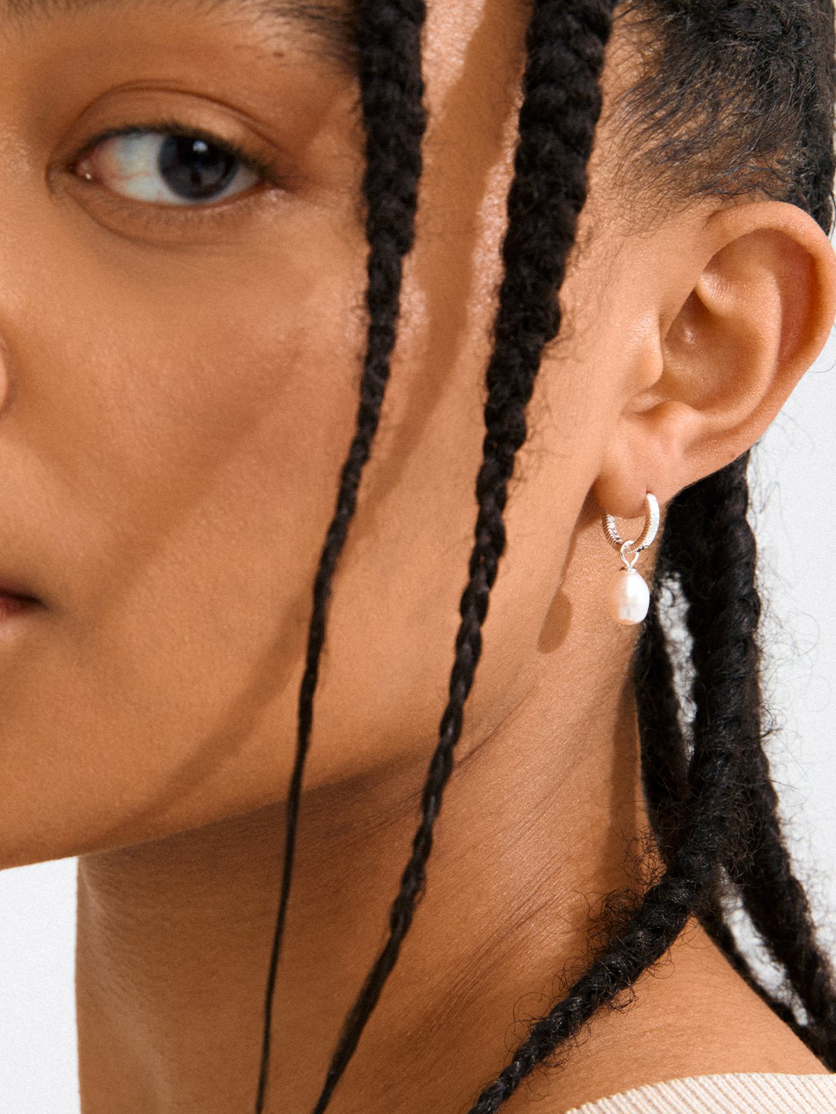 Pilgrim Elliana Øredobber Sølvbelagt