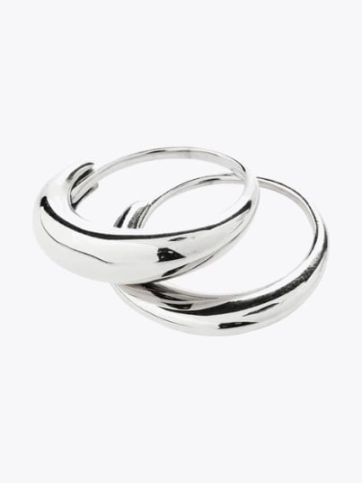 Pilgrim Kaisyn Ringer 2-i-1 Sett Silver