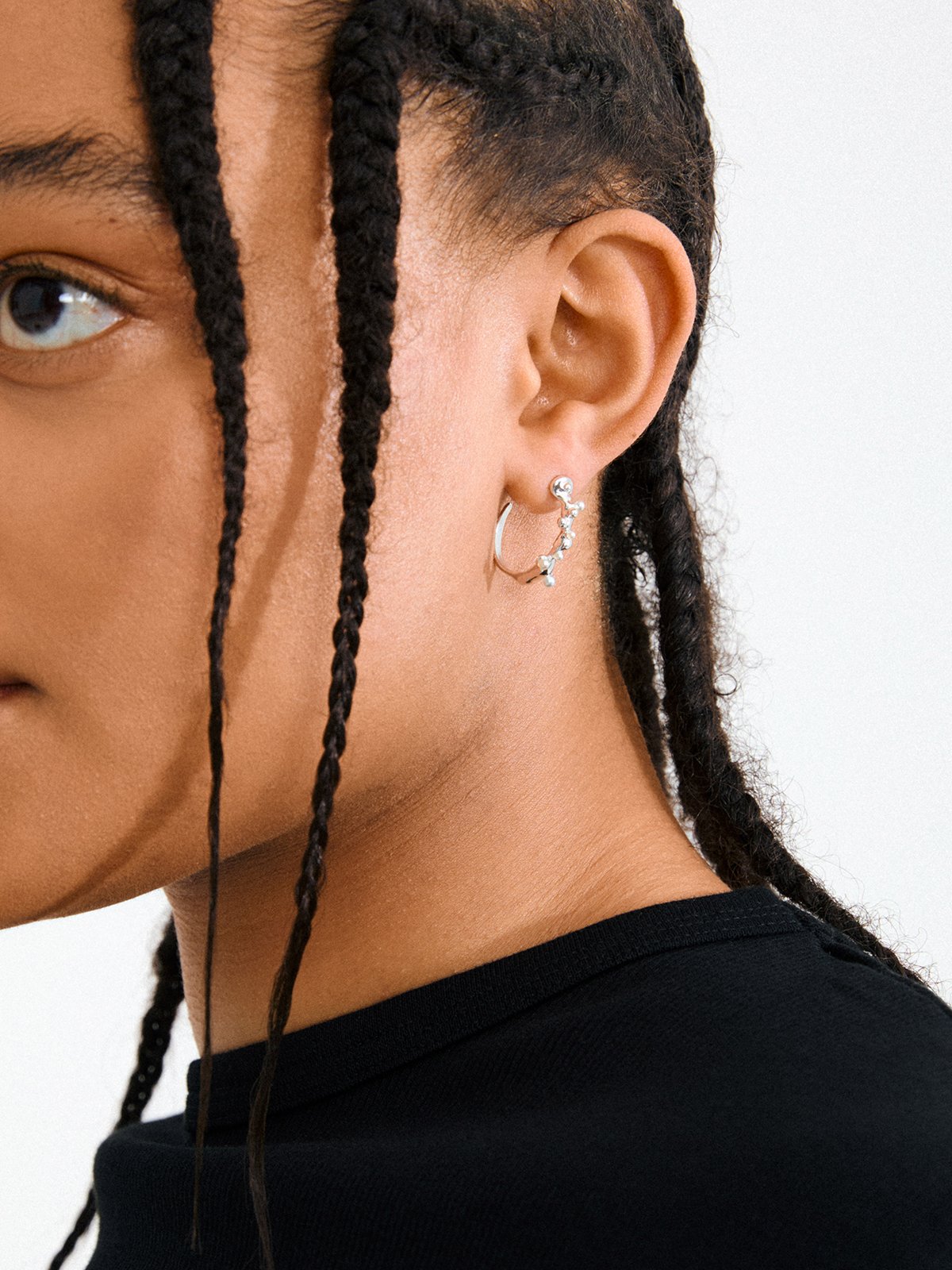 Pilgrim Hadley Øredobber Sølvbelagt