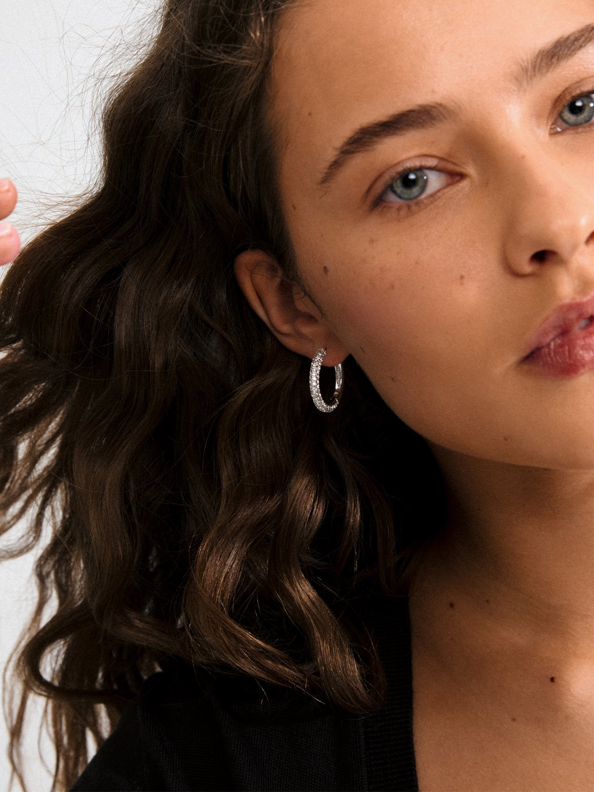 Pilgrim Tatum Large Hoops Sølvbelagt