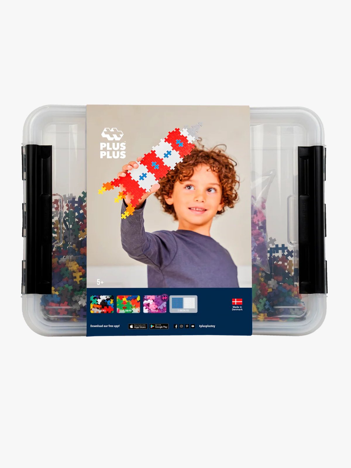 Plus-Plus Storage Box Mix - 2400 pcs Flerfarget