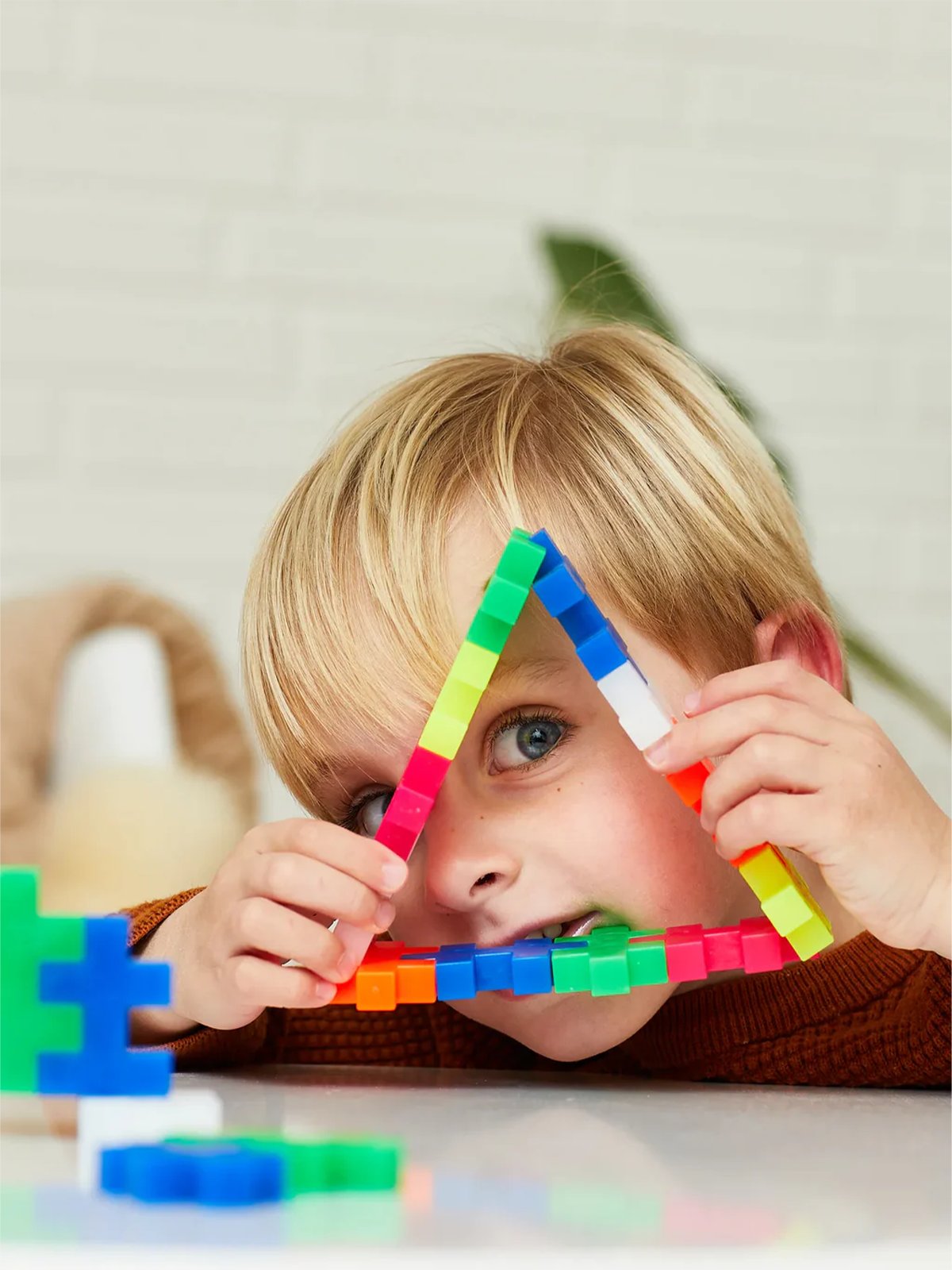 Plus-Plus BIG Neon Mix - 100 pcs Flerfarget