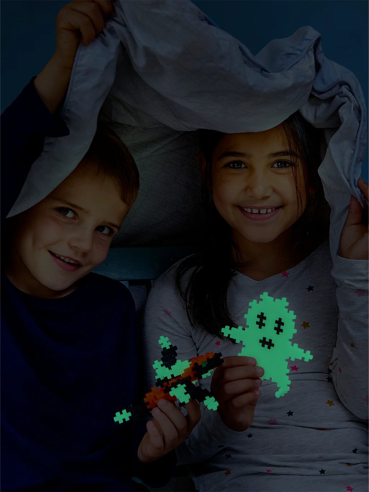 Plus-Plus Build and Glow - Glow in the Dark - 360 pcs Flerfarget