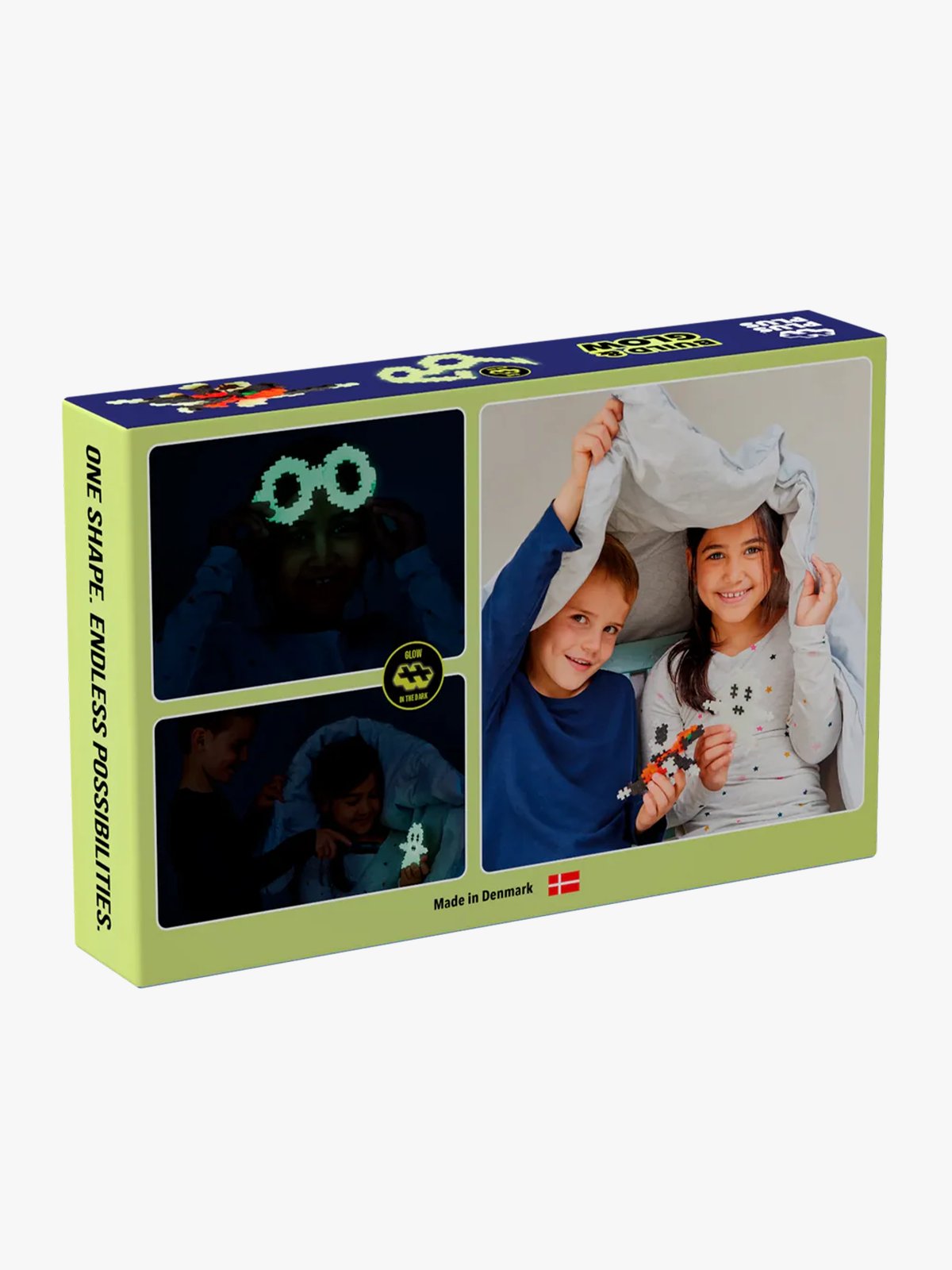 Plus-Plus Build and Glow - Glow in the Dark - 360 pcs Flerfarget