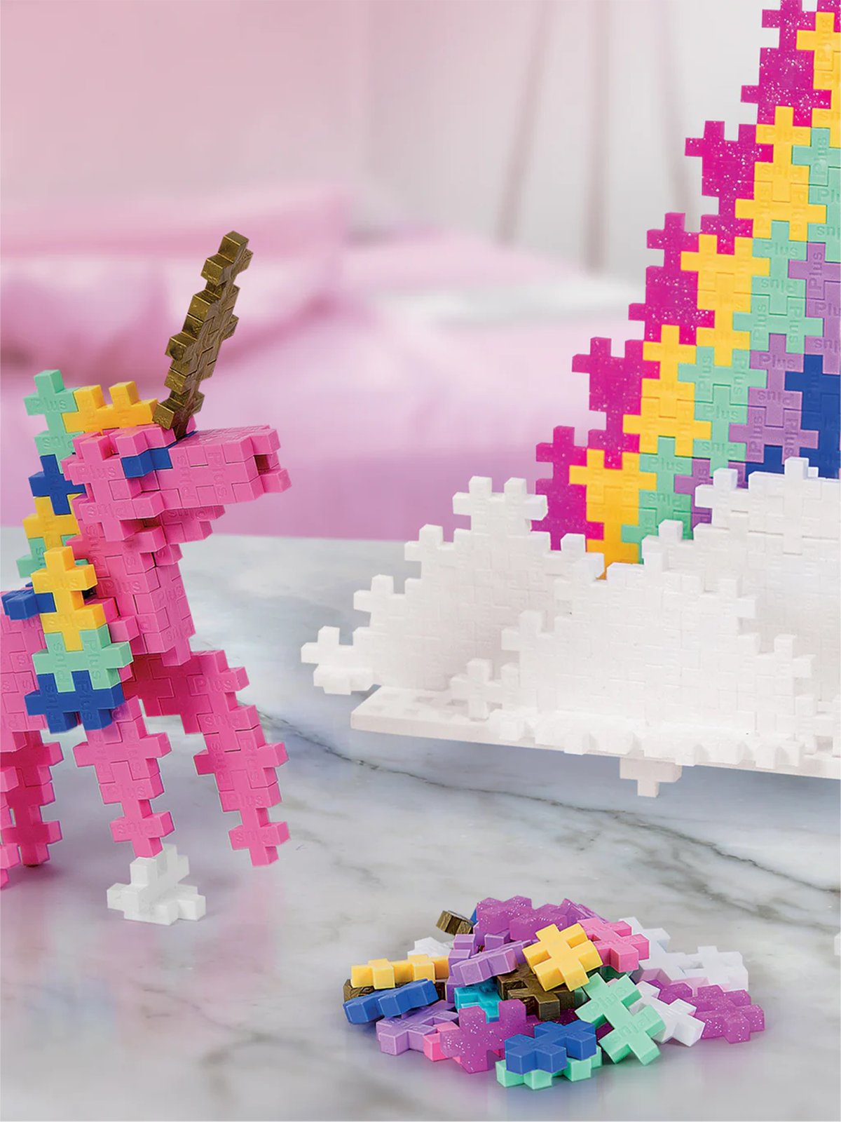 Plus-Plus Learn to Build Unicorns Flerfarget