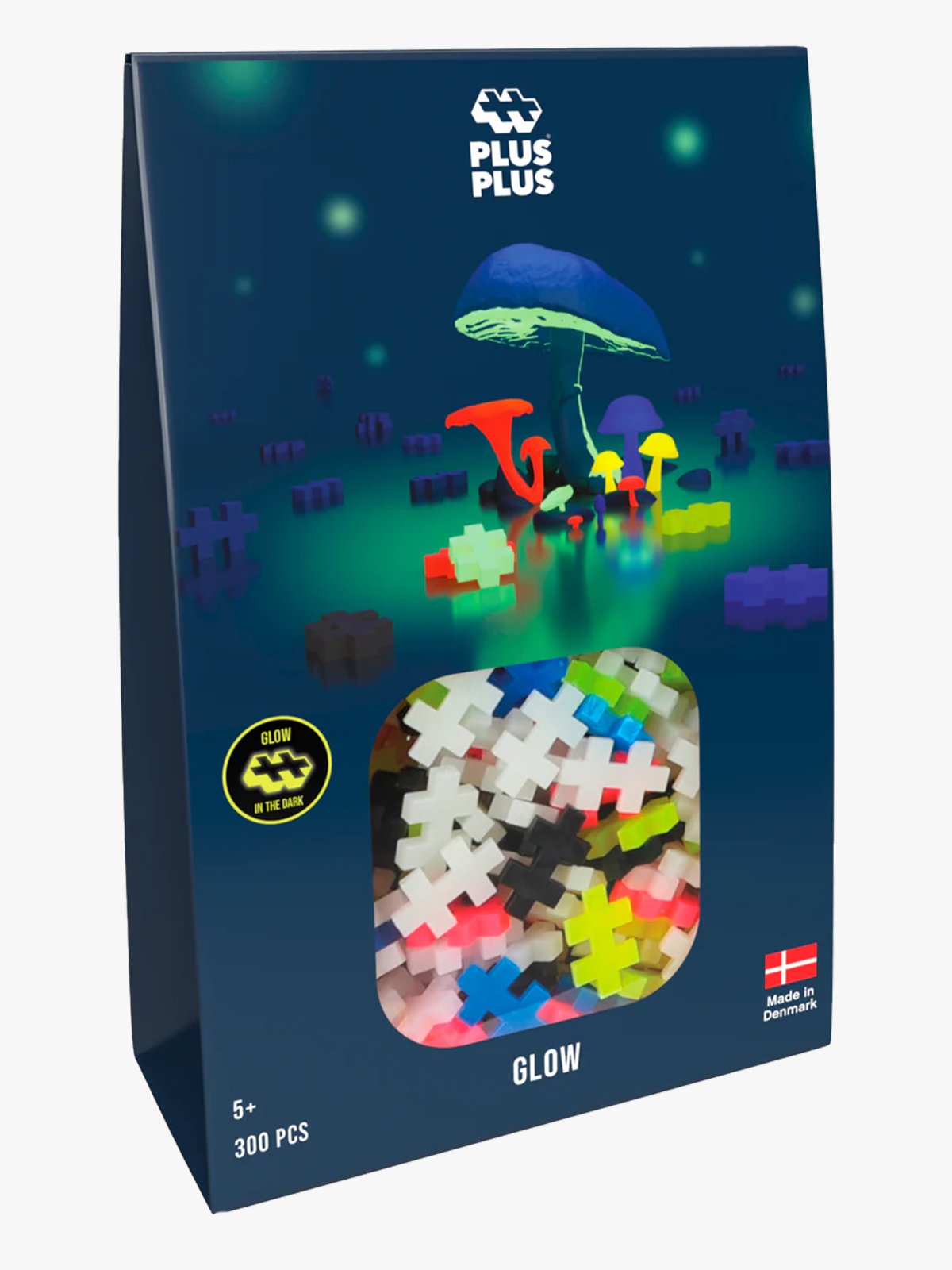 Plus-Plus Glow - 300 pcs Flerfarget