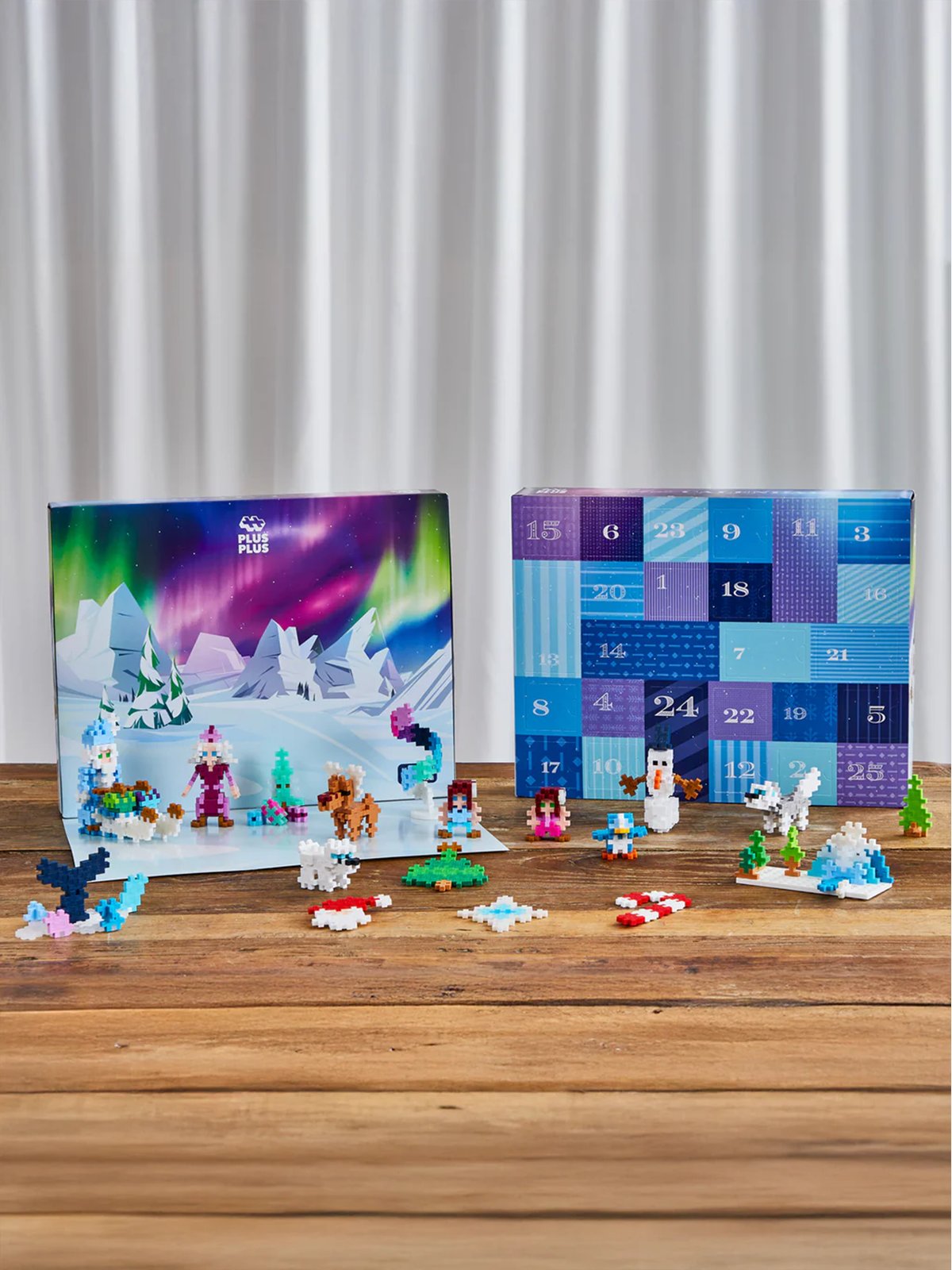 Plus-Plus Advent Calendar - Santa's Northern Lights Adventure Flerfarget