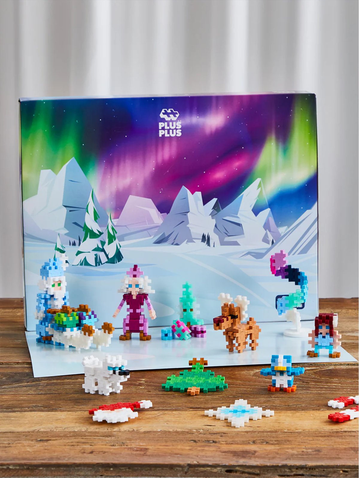 Plus-Plus Advent Calendar - Santa's Northern Lights Adventure Flerfarget