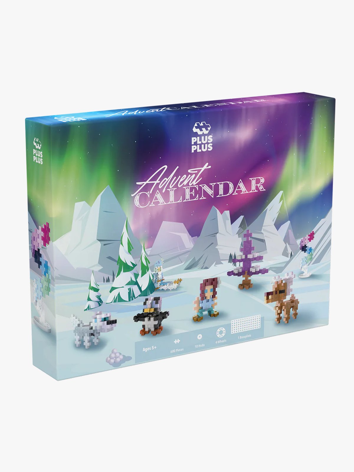 Plus-Plus Advent Calendar - Santa's Northern Lights Adventure Flerfarget