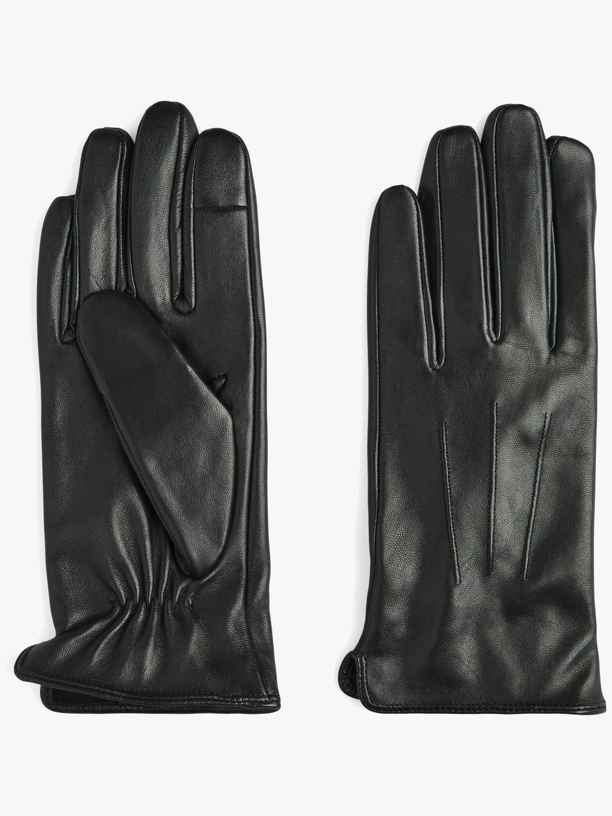 Pieces Nellie Leather Smart Glove Black