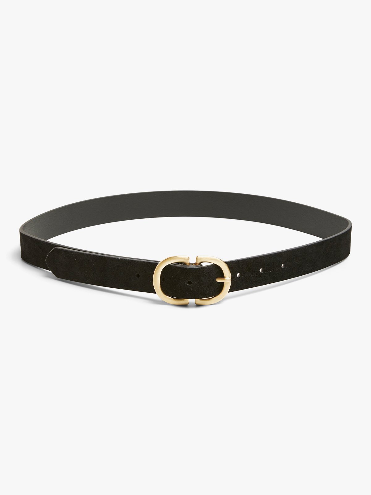 Pieces Juva Suede Jeans Belt Black