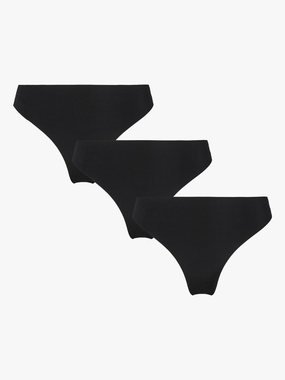 Pieces Namee Thong 3-Pack Black