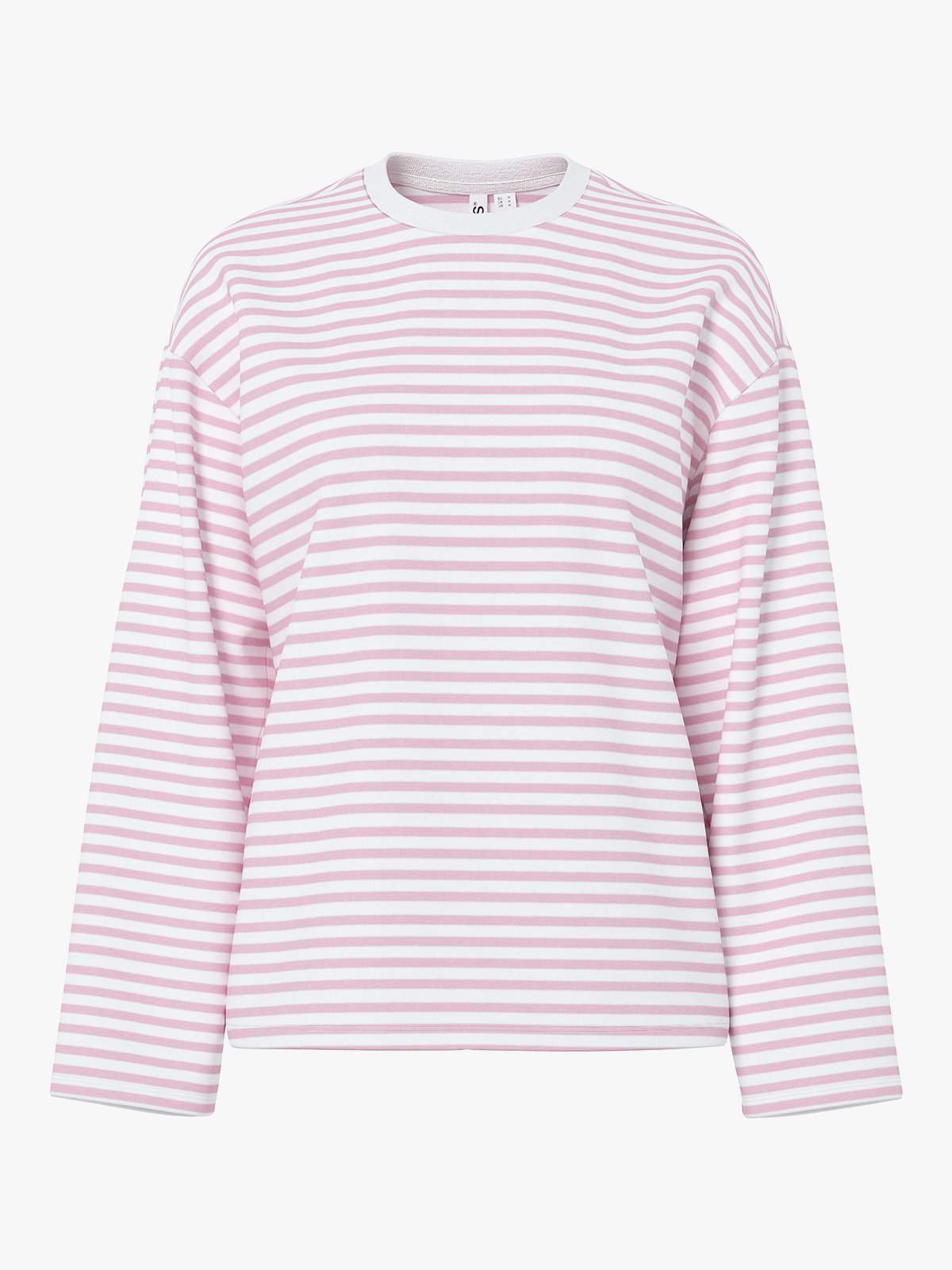 Pieces Sadie Long Sleeve Top Bright White Rose