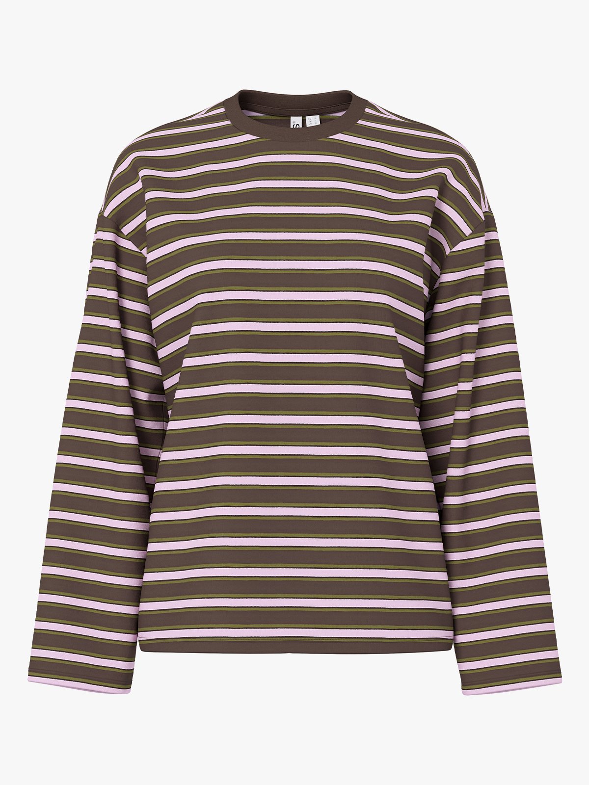 Pieces Sadie Long Sleeve Top Brun