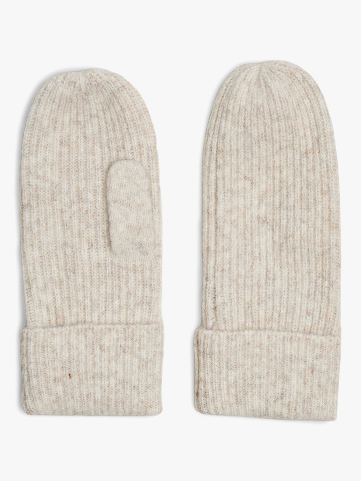 Pieces Moella Mittens Whitecap Gray Melange