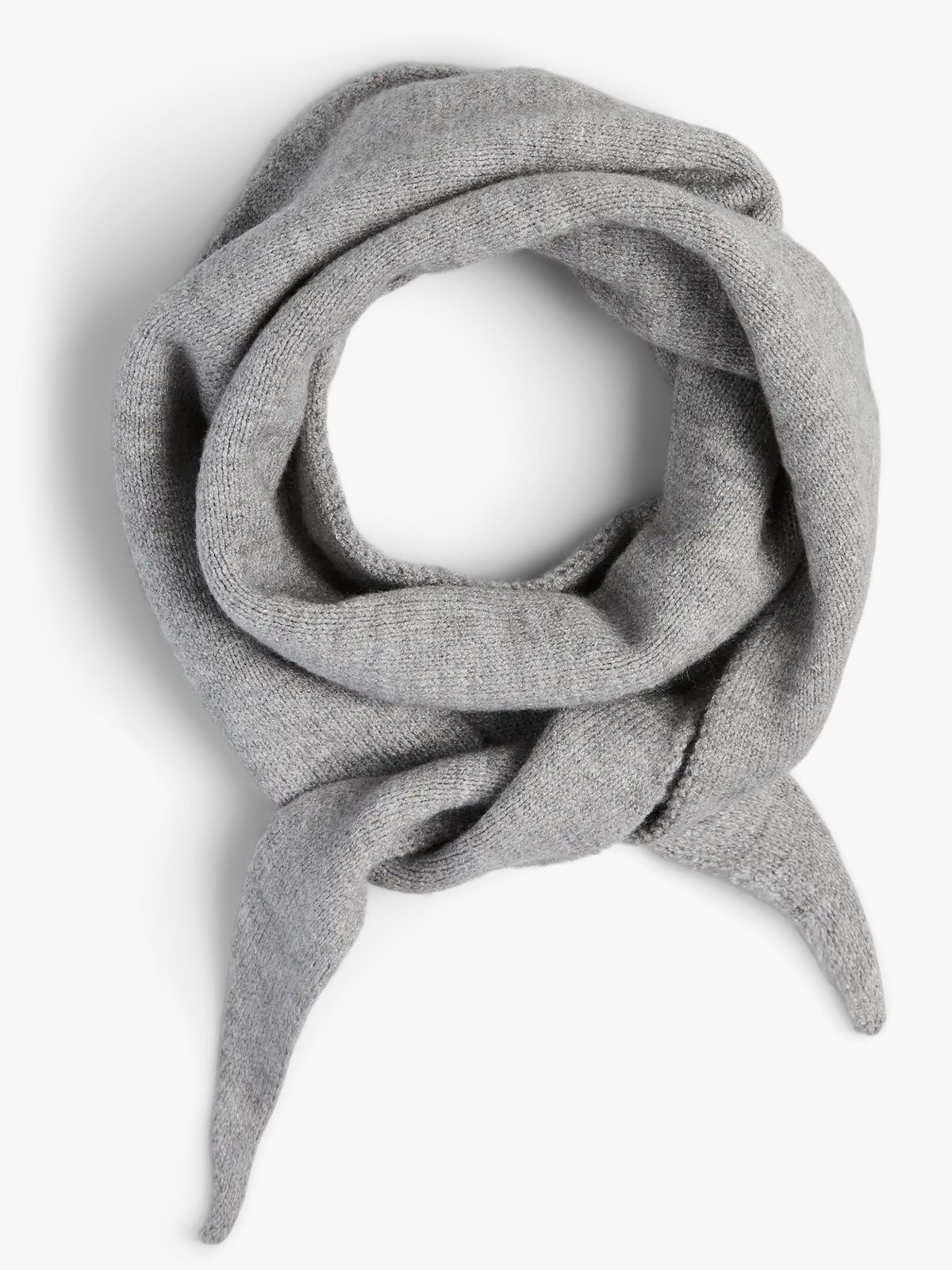 Pieces Komma Triangle Scarf Medium Grey Melange