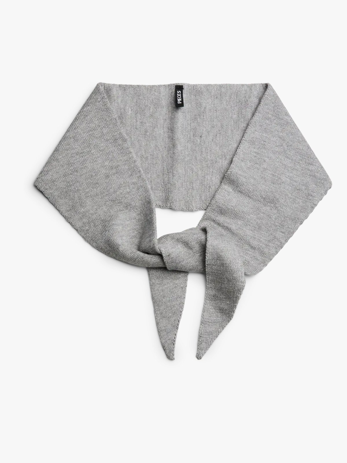 Pieces Komma Triangle Scarf Medium Grey Melange