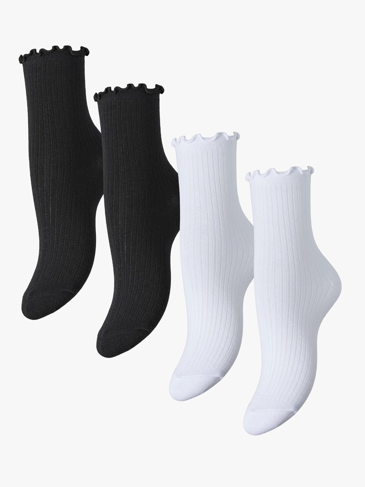 Pieces Afia 4-Pack Socks Black / White