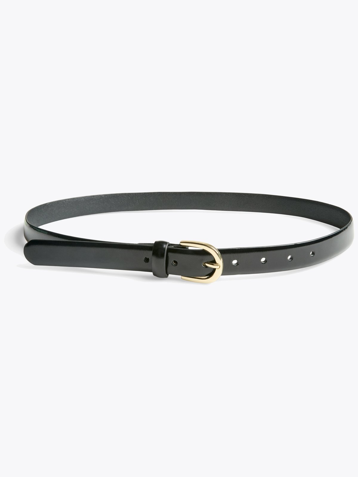 Pieces Estina Leather Jeans Belt Black Gold
