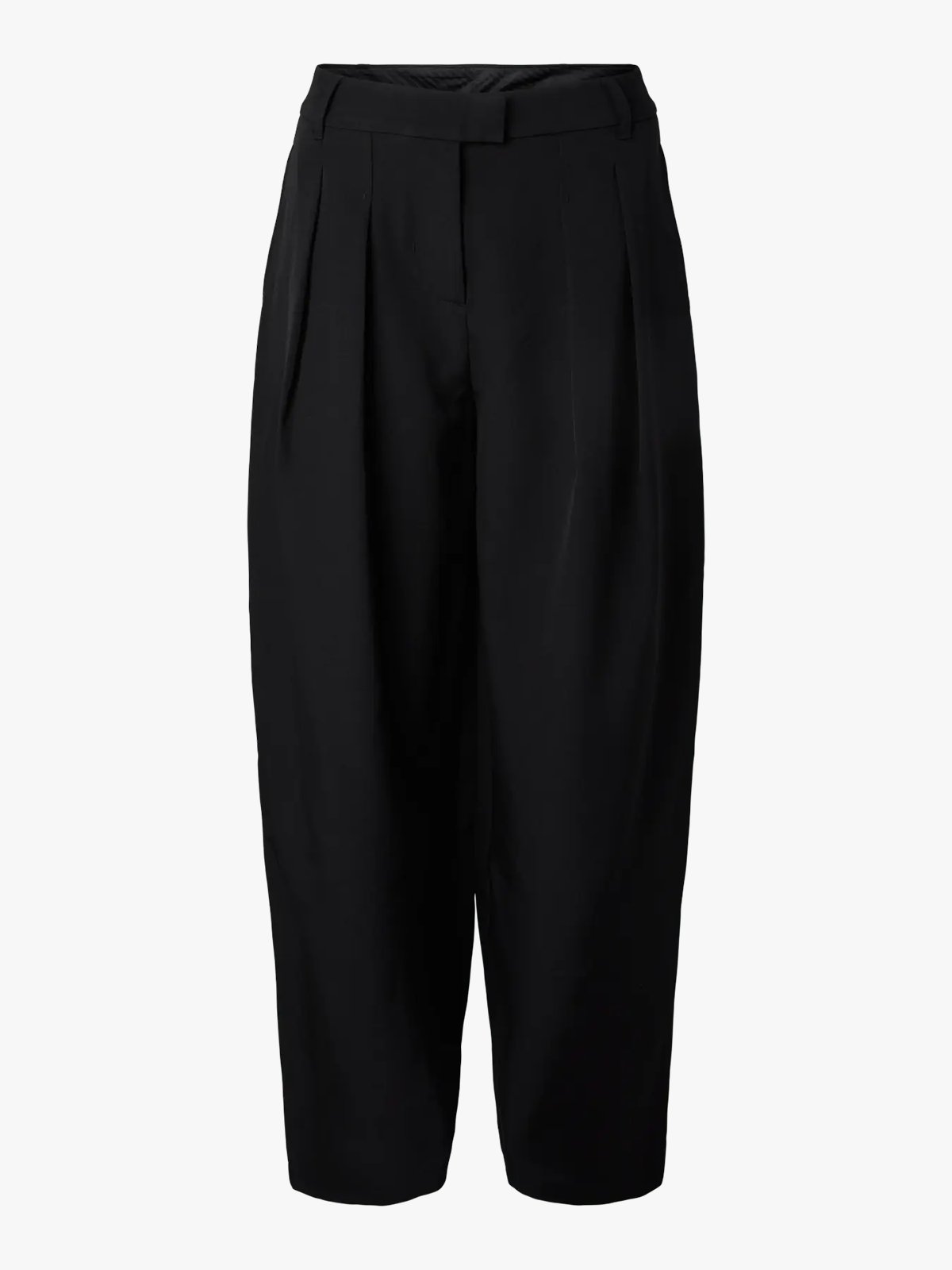 Pieces Olivia Mid Waist Barrel Pant Black