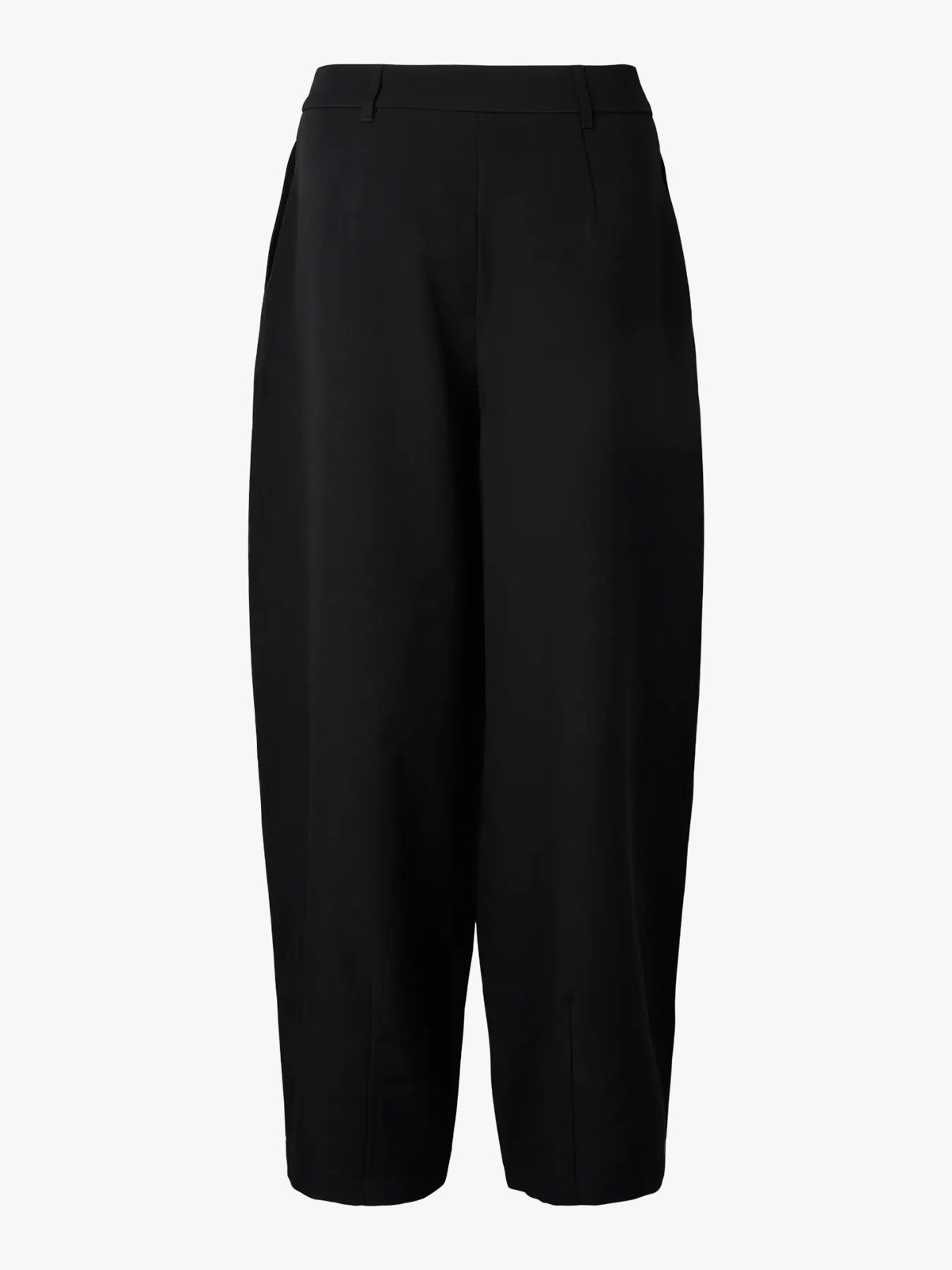 Pieces Olivia Mid Waist Barrel Pant Black