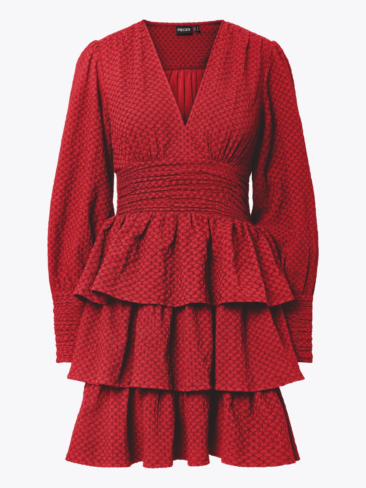 Pieces Monika Long Sleeve Short Dress Adrenaline Rush
