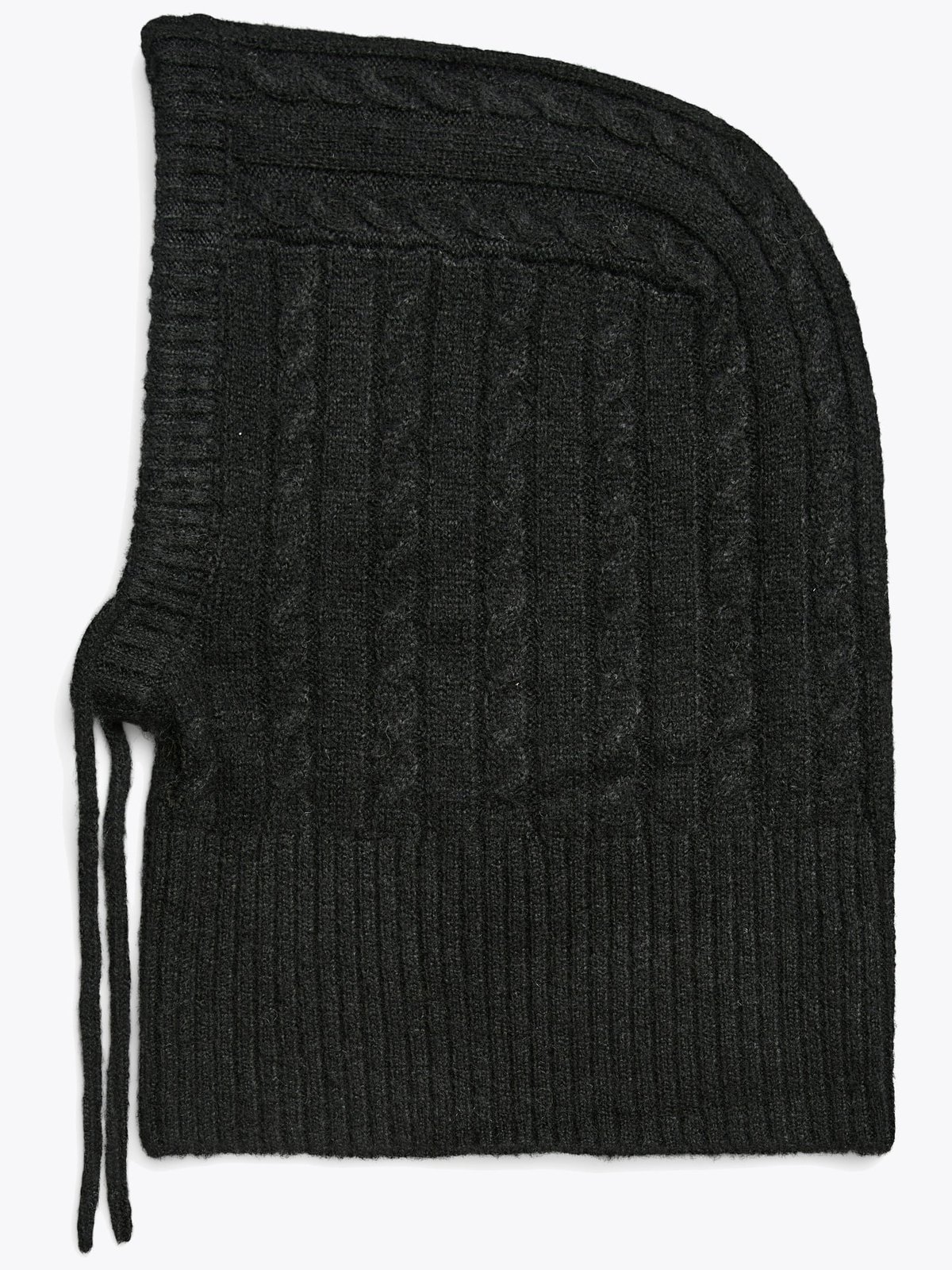 Pieces Nambi Cable Balaclava Black