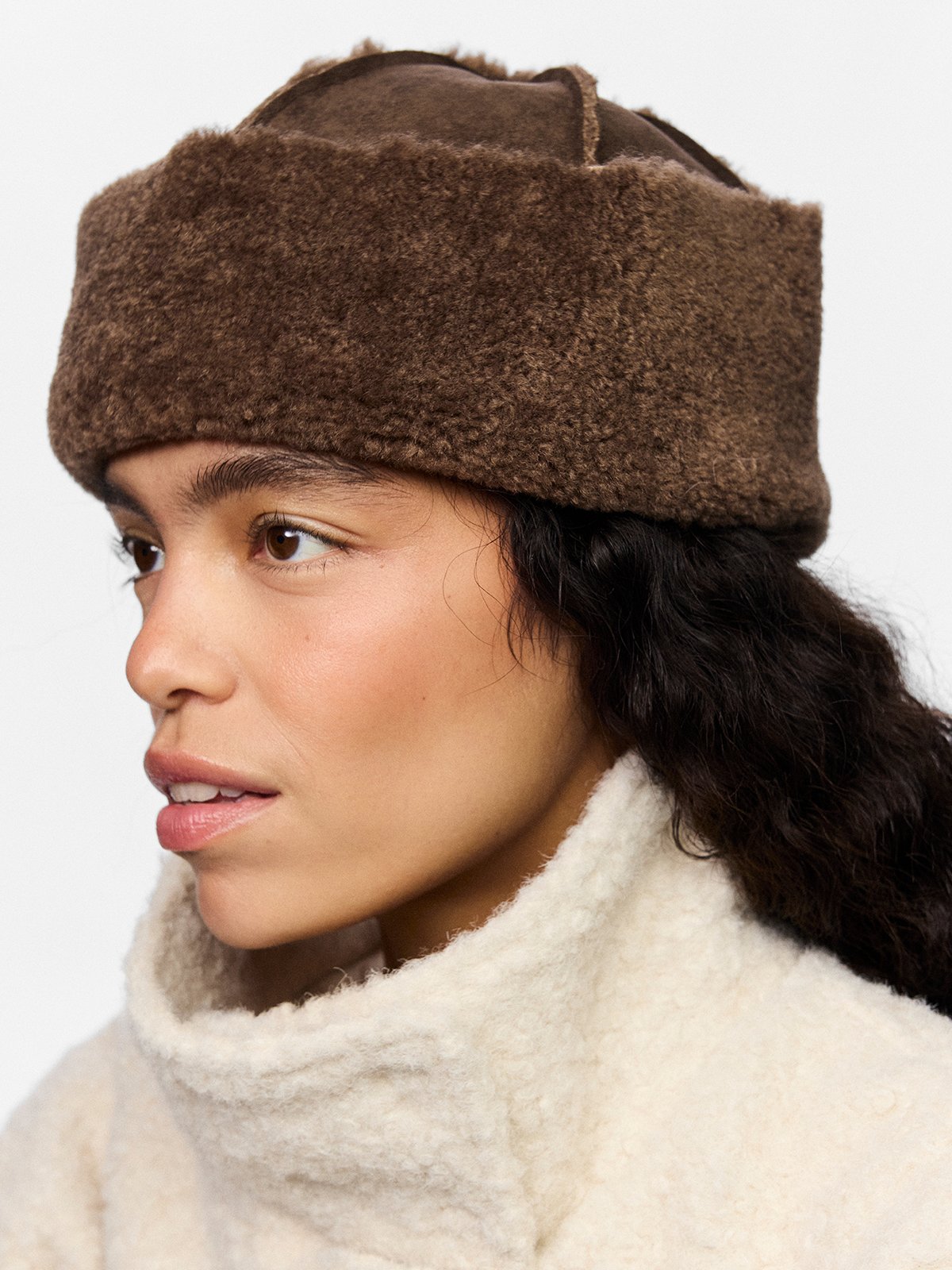 Pieces Arlo Hat Coffee Quartz