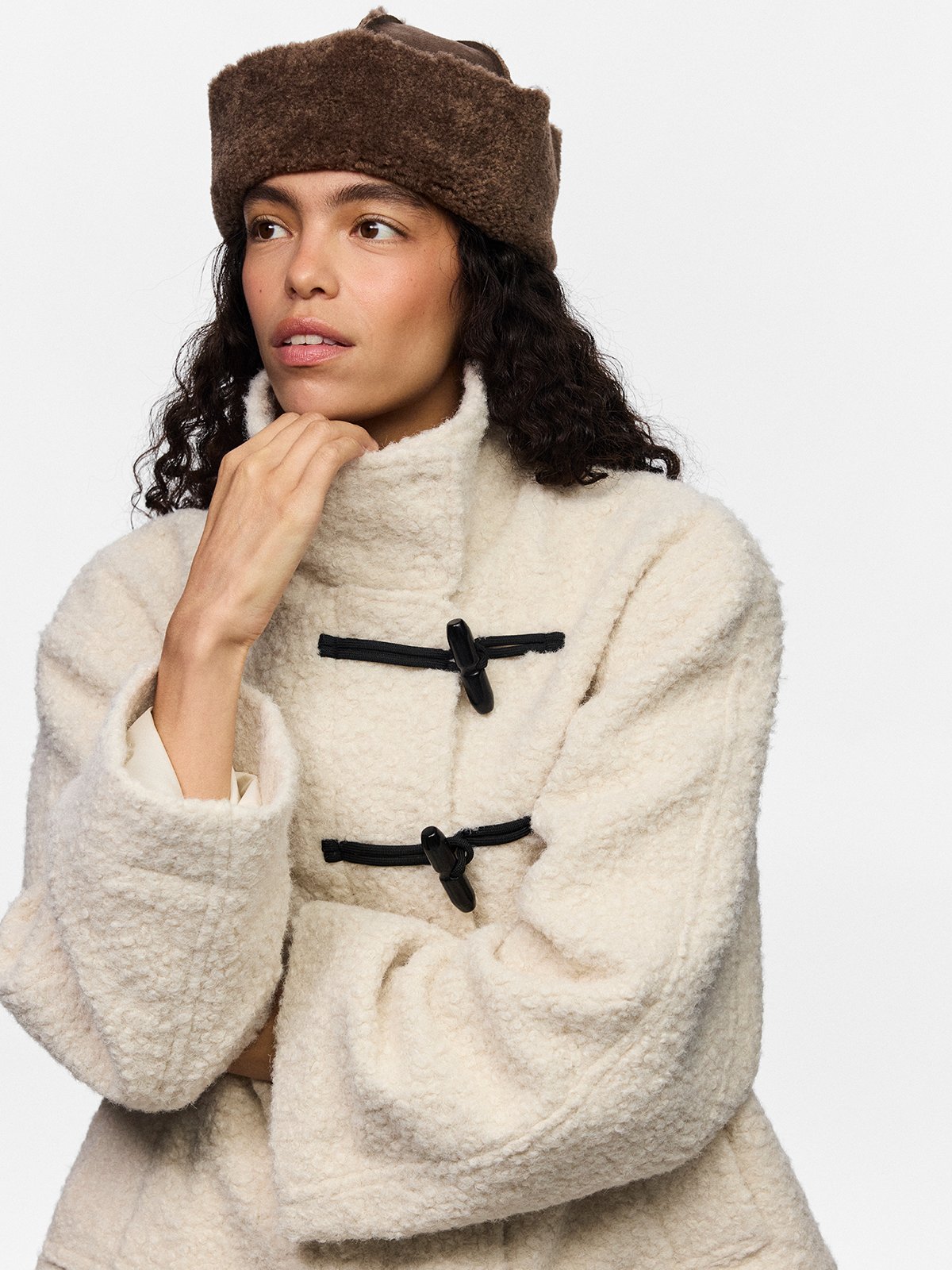 Pieces Arlo Hat Coffee Quartz