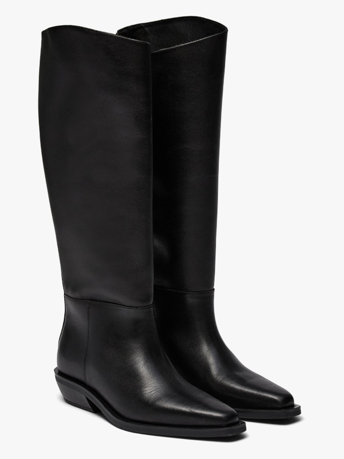 Pavement Winnie Leather Boots Black