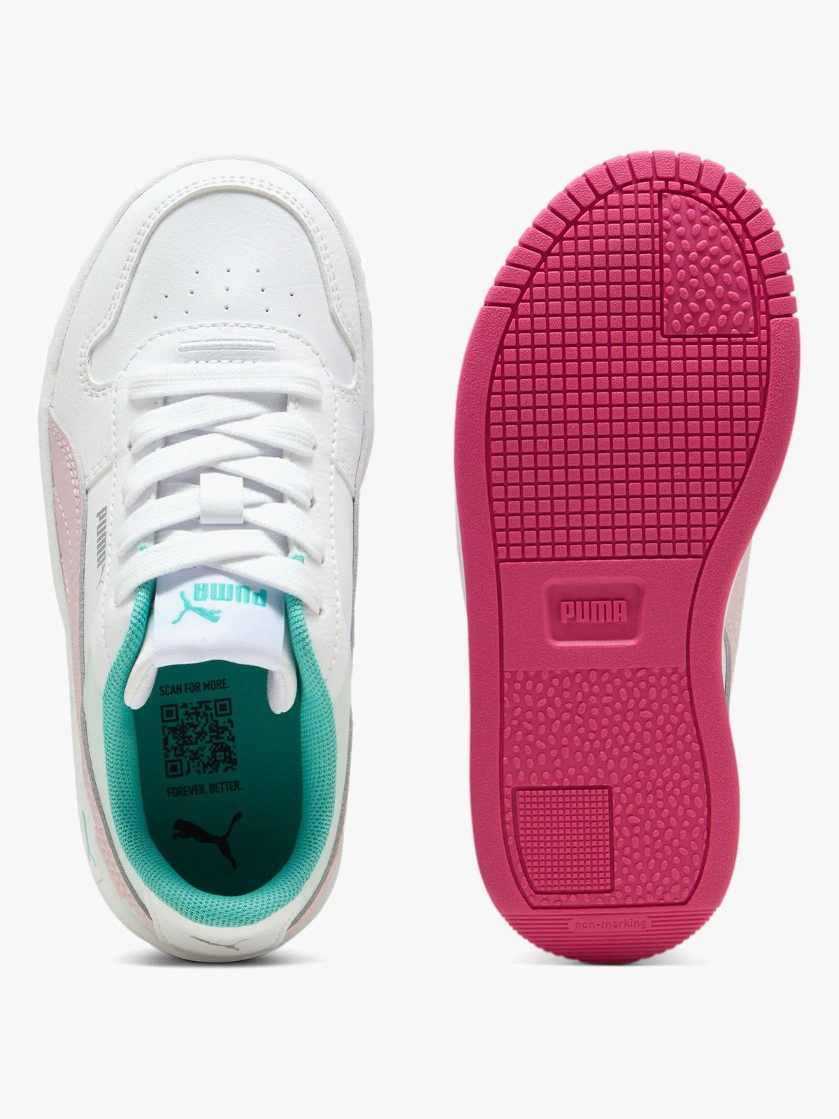 Puma Carina Street Little Kids' Sneakers White / Rose Mauve / Aquatic