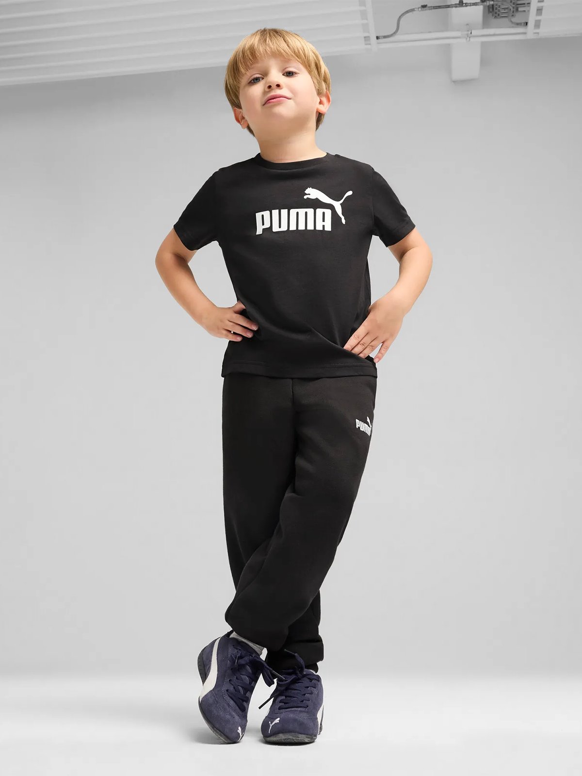 Puma Ess No. 1 Logo Sweatpants Fleece Sort